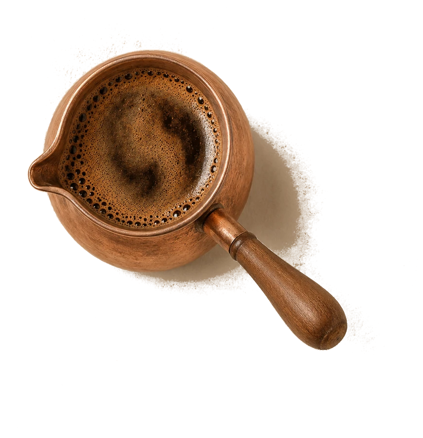 Türkischer Kaffee in der Cezve